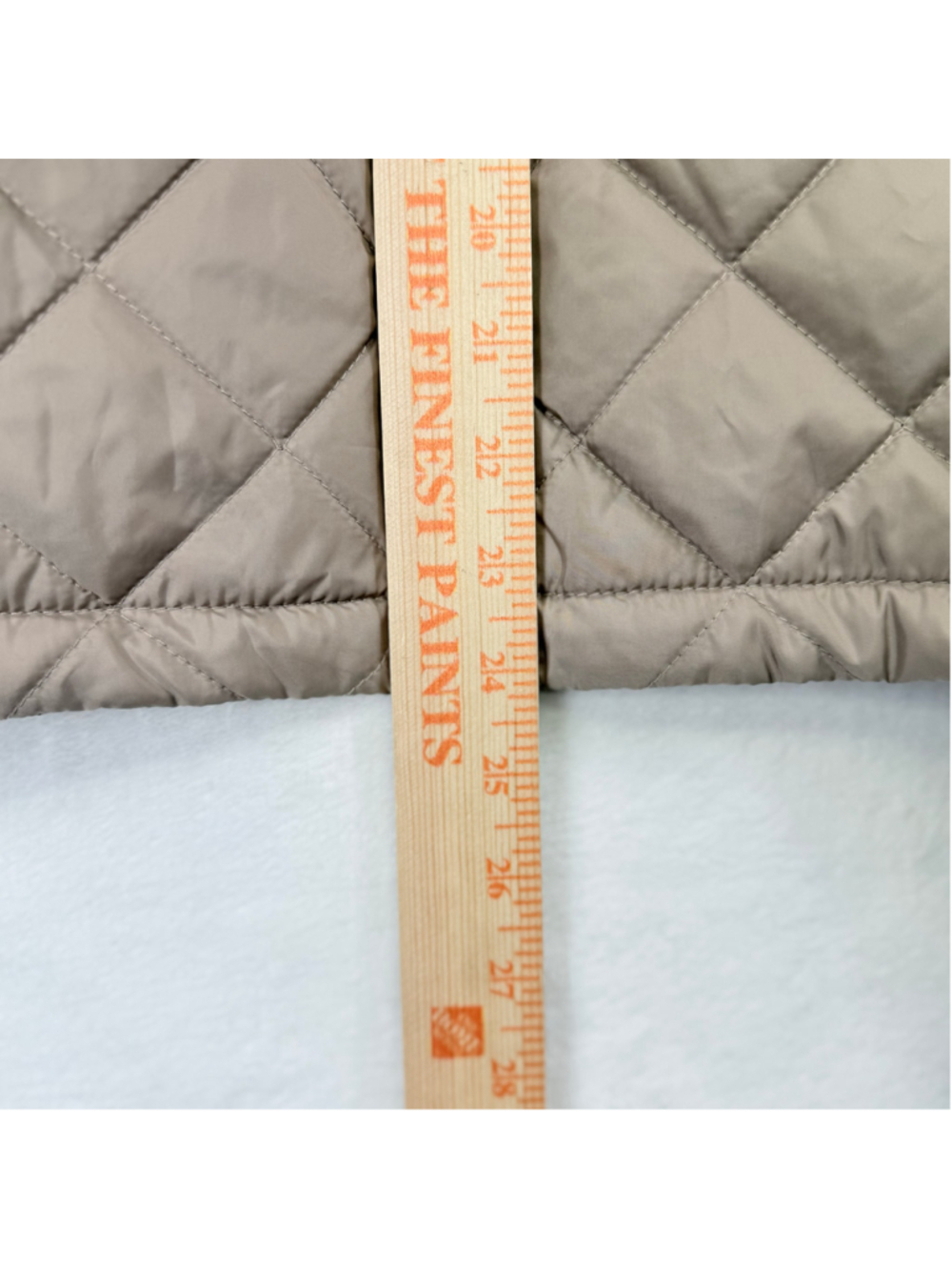 Women's Levi Strauss & Co. Quilted Puffer Jacket Small Beige Tan White Tab - Picture 16 of 16